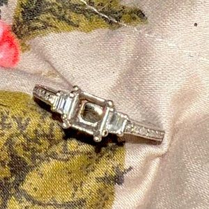 Diamond semi mount 14k